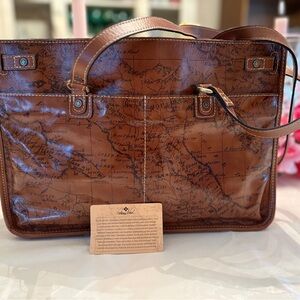 Patricia Nash Leather Olivenza Tote Riot Rush NWT